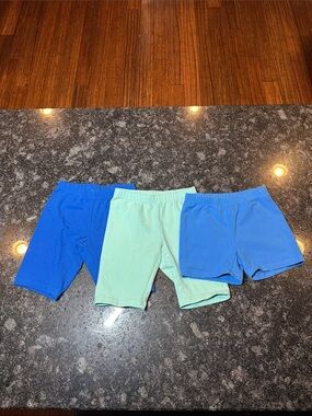 Lot of 3 Hanna Andersson Spandex Biker Shorts Size 10/140cm